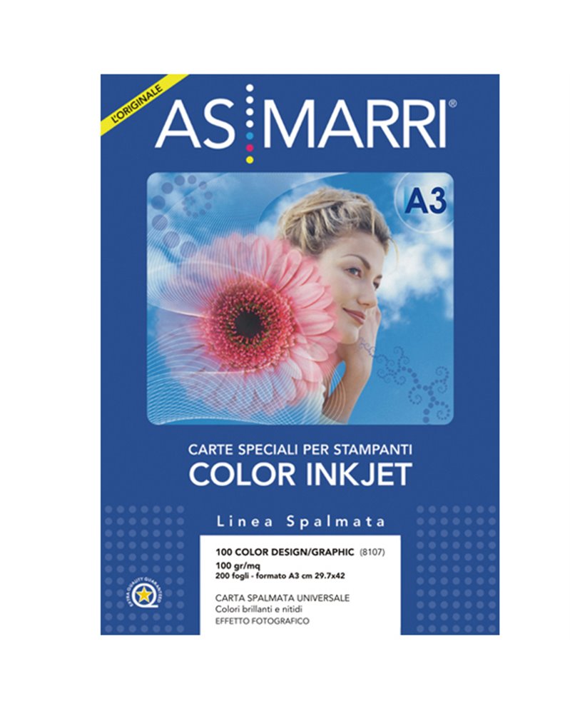 CARTA INKJET A3 100GR 200FG COLOR DESIGN PATINATA 8107 AS MARRI