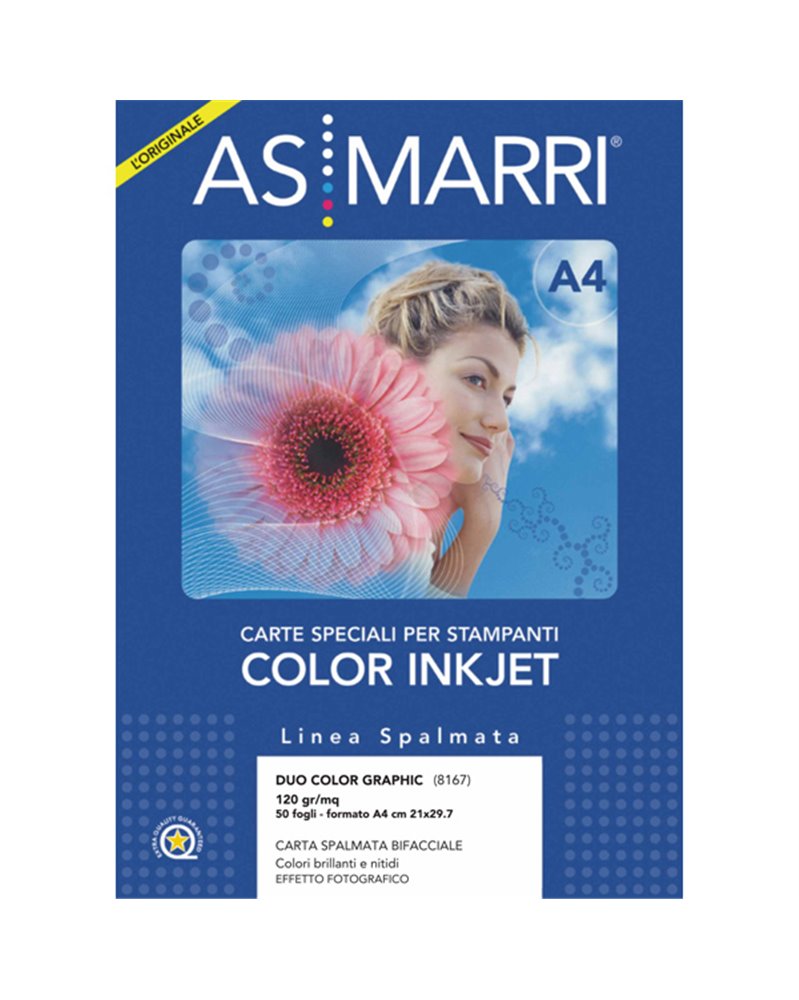 CARTA INKJET A4 120GR 50FG DUO COLOR GRAPHIC PHOTO DOUBLE-FACE 8167 MARRI