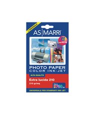 CARTA INKJET A6 (10X15CM) 210GR 20FG PHOTO LUCIDA 8869 AS MARRI