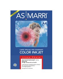 CARTA INKJET A4 200GR 50FG COLOR PHOTO OPACA 8734 MARRI