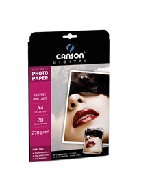 CARTA INKJET A4 270GR 20FG PHOTO GLOSSY ULTIMATE CANSON