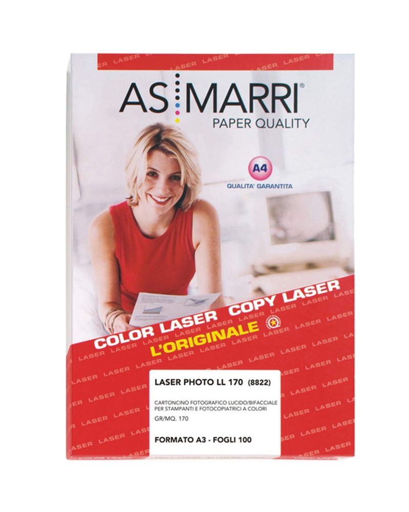 CARTA LASER A3 170GR 100FG PHOTO LUCIDA 8822 AS MARRI