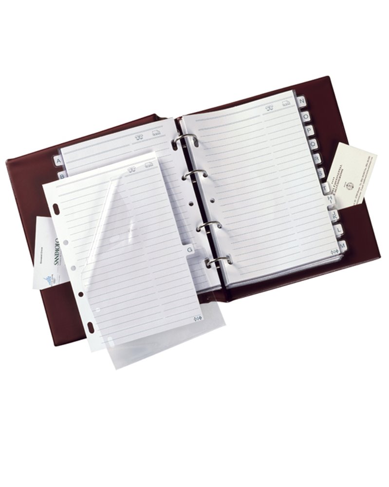 RUBRICA TELEFONICA TELEX 3 AMARANTO 15X21CM (A5)