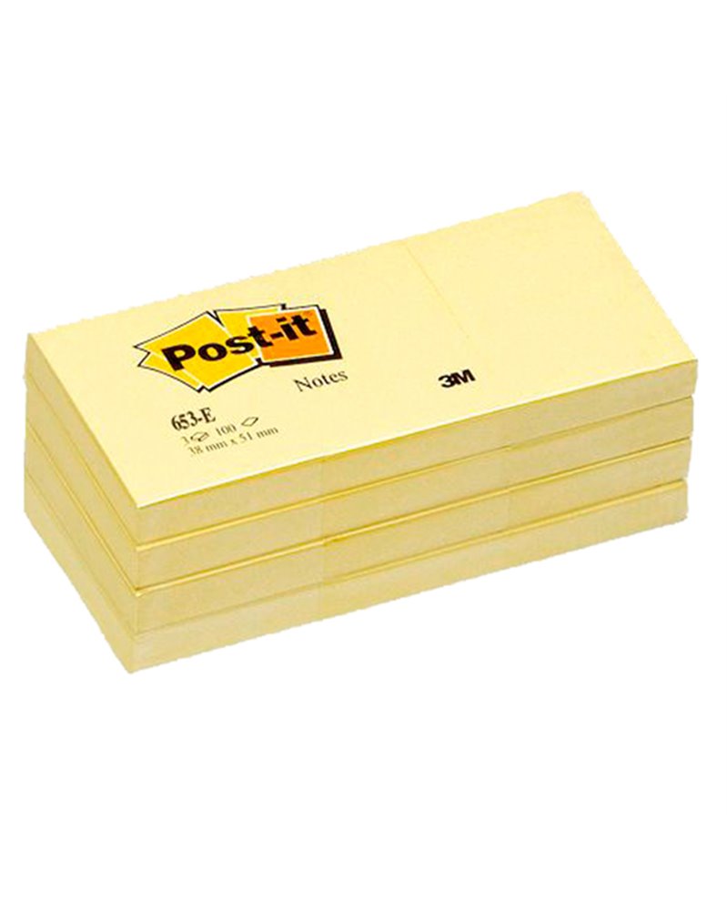 BLOCCO 100fg Post-itÂ® Giallo Canaryâ„¢ 38x51mm 653