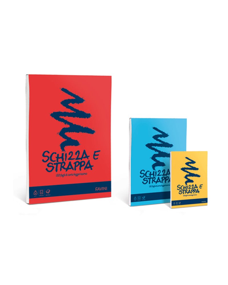 Blocco SCHIZZASTRAPPA 150fg 50gr A6 105x148mm FAVINI