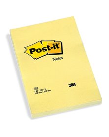 BLOCCO 100fg Post-itÂ® Giallo Canaryâ„¢ 102x152mm 659