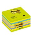 BLOCCO CUBO 450foglietti Post-itÂ® 76x76mm 2028-NB NEON BLU/VERDE