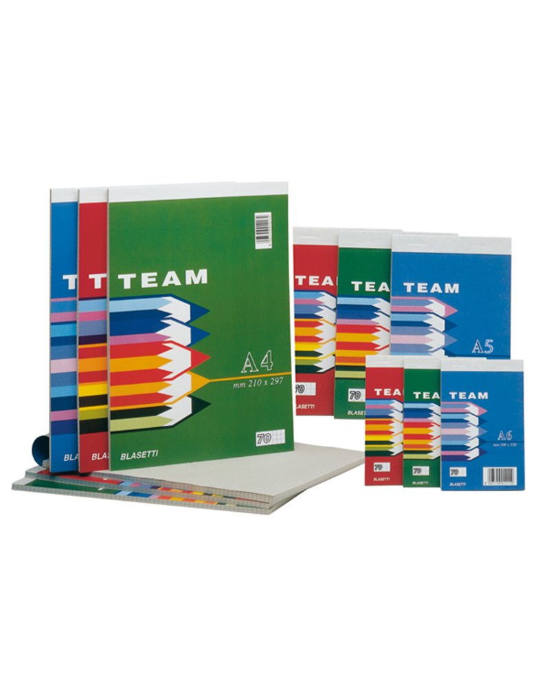 BLOCCO NOTE 150X210MM 5MM 50GR 60FG TEAM BLASETTI