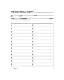 REGISTRO VERBALI ASSEMBLEA CONDOMINIO 90PAG 31X24,5CM E2529