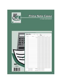 BLOCCO PRIMA NOTA CASSA 50/50 FOGLI AUTORIC. 31X21 E5369A