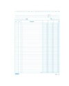 100 SCHEDE 2 COLONNE VERTICALE 21X15CM E3329BL EDIPRO