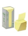 BLOCCO 100foglietti Post-itÂ® Z-Notes Green 76x76mm R330-1T GIALLO RICICL.100