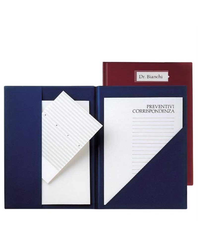 CARTELLA CON TASCHE COMPLA 71 BLU IN COLPAN 23X33CM