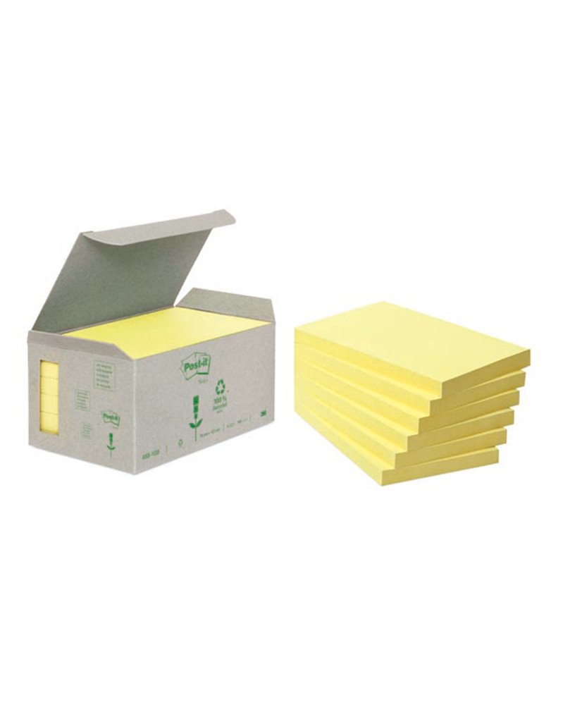 BLOCCO 100foglietti Post-itÂ® Notes Green 76x127mm 655-1B GIALLO