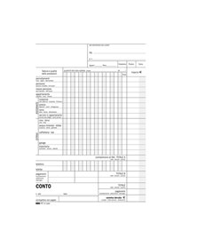 BLOCCO CONTO ALBERGO/PENSIONE 15GG 23X15CM 100FG USO MANO E5965