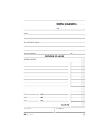 BLOCCO ORDINE DI LAVORO (INTERV. A DOMICILIO) 50x2RIC 23x15cm E5663A