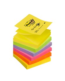 BLOCCO Post-itÂ® Super Sticky Z-Notes 76x76mm 100fg R330-NR NEON