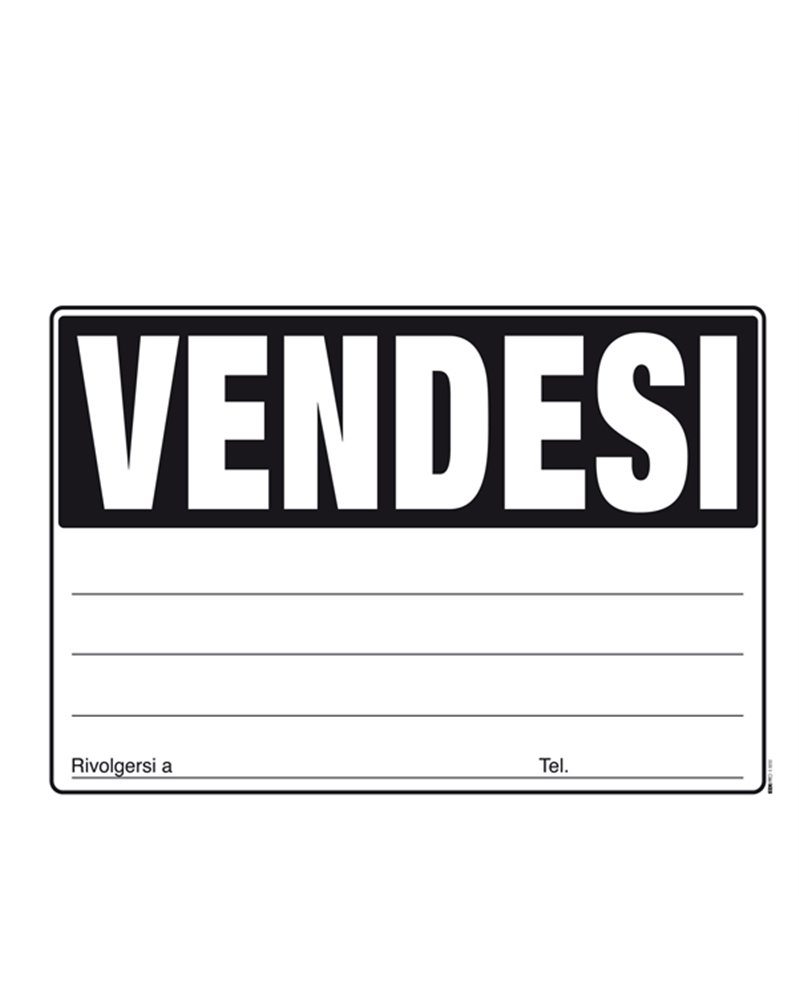 CARTELLO VENDESI 24x33cm colori ass giallo-verde-arancio-fuxia E9202 EDIPRO