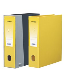 Registratore Unico c/custodia giallo dorso 8cm f.to protocollo Favorit