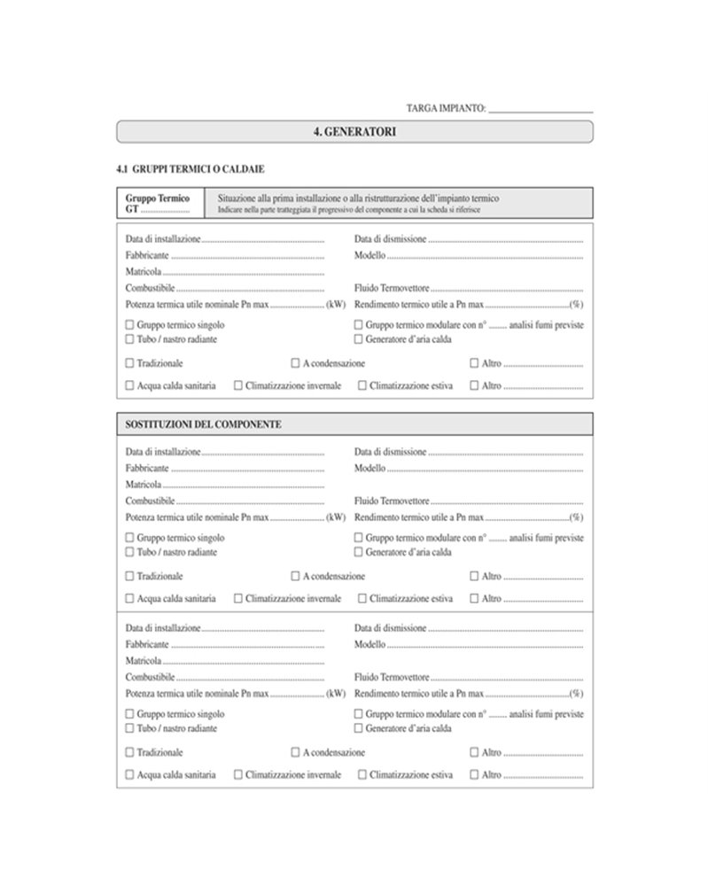 LIBRETTO IMPIANTO CLIMATIZZAZIONE LOMBARDIA 297x210mm 48pag E2621LO EDIPRO