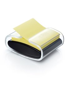 DISPENSER PRO nero +1 Post-itÂ® Super Sticky Z-Notes Giallo Canaryâ„¢ 76x76mm