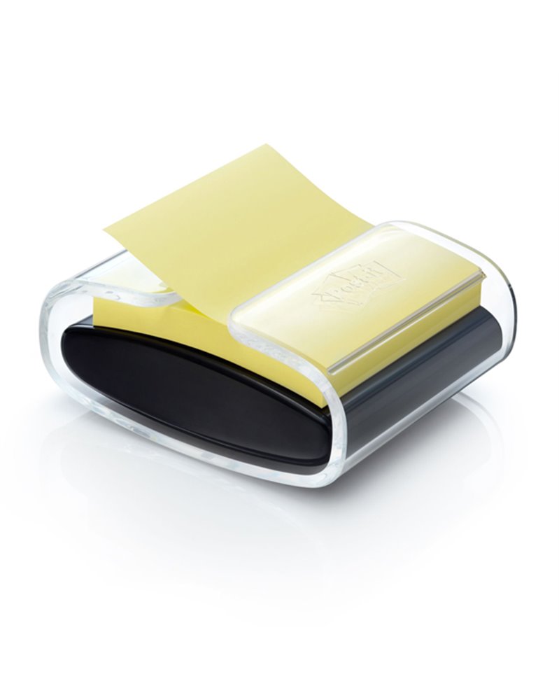 DISPENSER PRO nero +1 Post-itÂ® Super Sticky Z-Notes Giallo Canaryâ„¢ 76x76mm