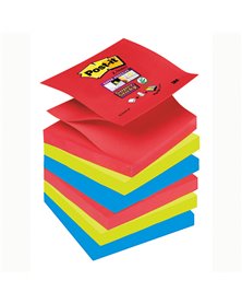 BLOCCO 90foglietti Post-itÂ® Super Sticky Z-Notes 76x76mm R330-6SS-JP BORA BORA