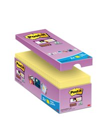 VALUE PACK 14+2 BLOCCO 90fg Post-itÂ® Super Sticky Giallo Canaryâ„¢ 76x76mm