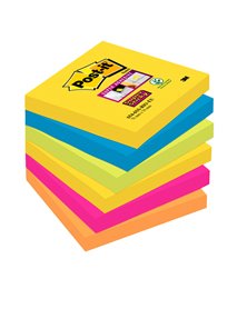 BLOCCO 90foglietti Post-itÂ® Super Sticky 76x76mm 654-6SS RIO-EU RIO DE JANEIRO