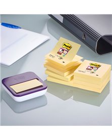 DISPENSER VAL +8 ricarche Post-itÂ® Super Sticky Z-Notes giallo Canaryâ„¢ 76x76mm