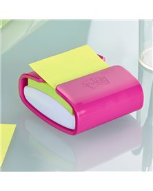 DISPENSER PRO fucsia +1 Post-itÂ® Super Sticky Z-Notes verde asparago 76x76mm