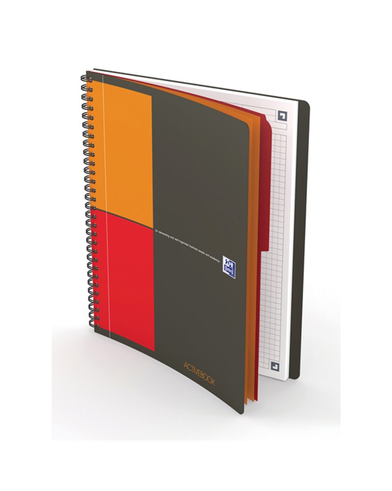 BLOCCO SPIRALATO 18X25cm f.to NOTEBOOK 80fg 80gr OXFORD INTERNATIONAL FAVORIT