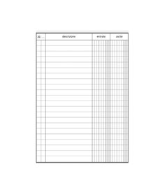 Registro Entrate-Uscite 100pag. 17x12cm SEL000800 SEMPER