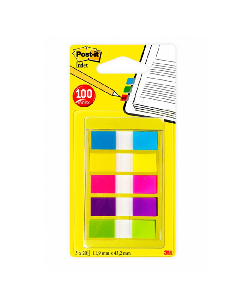 MINISET 100 Post-itÂ® INDEX 683-5CBEU FORMATO MINI