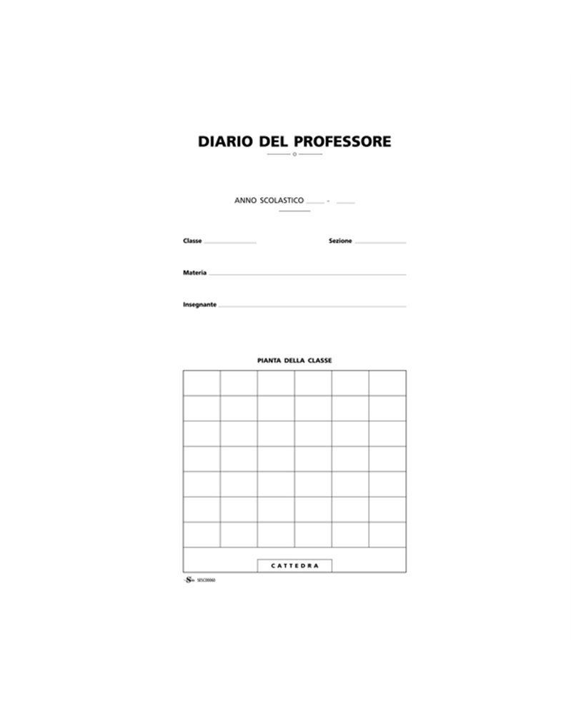 Registro del Professore (1 classe) 34x24cm SESC00060 SEMPER