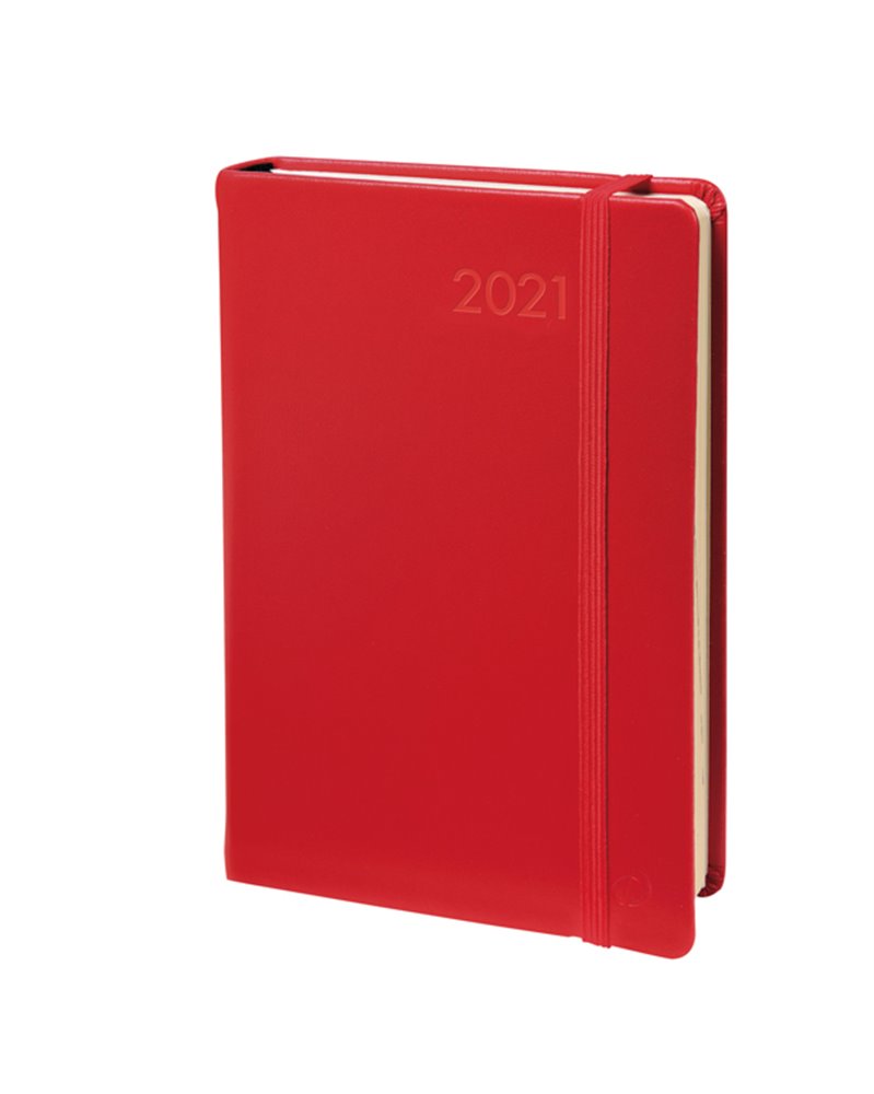 Agenda giornaliera Daily 21 Prestige 13x21cm Habana rosso 2021 Quo Vadis