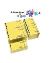 BLOCCHETTO BIGLIETTI ADESIVI GIALLO 75X125mm 100fg 70gr Starline