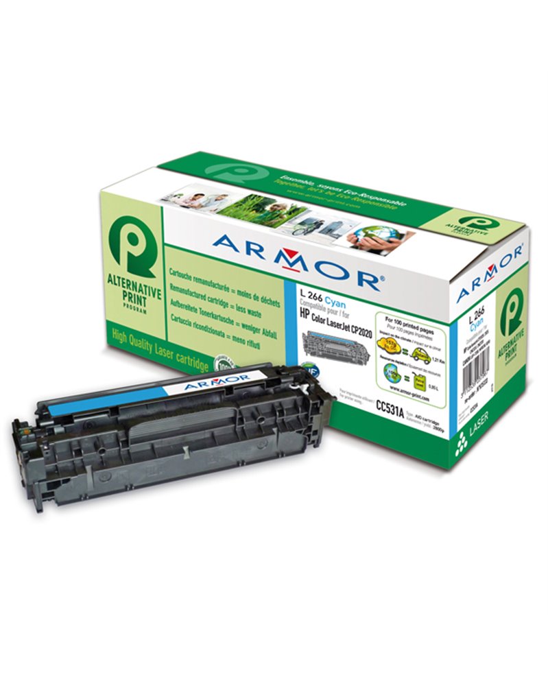 TONER CIANO ARMOR PER HP COLOR LASERJET CP2020 CP2025 CM2320 CM2720