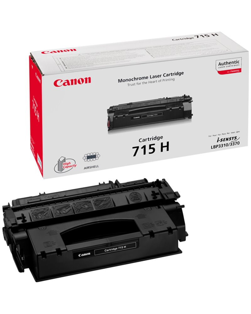 TONER NERO LBP3310 LBP3370 CRG 715H ALTA CAPACITA'