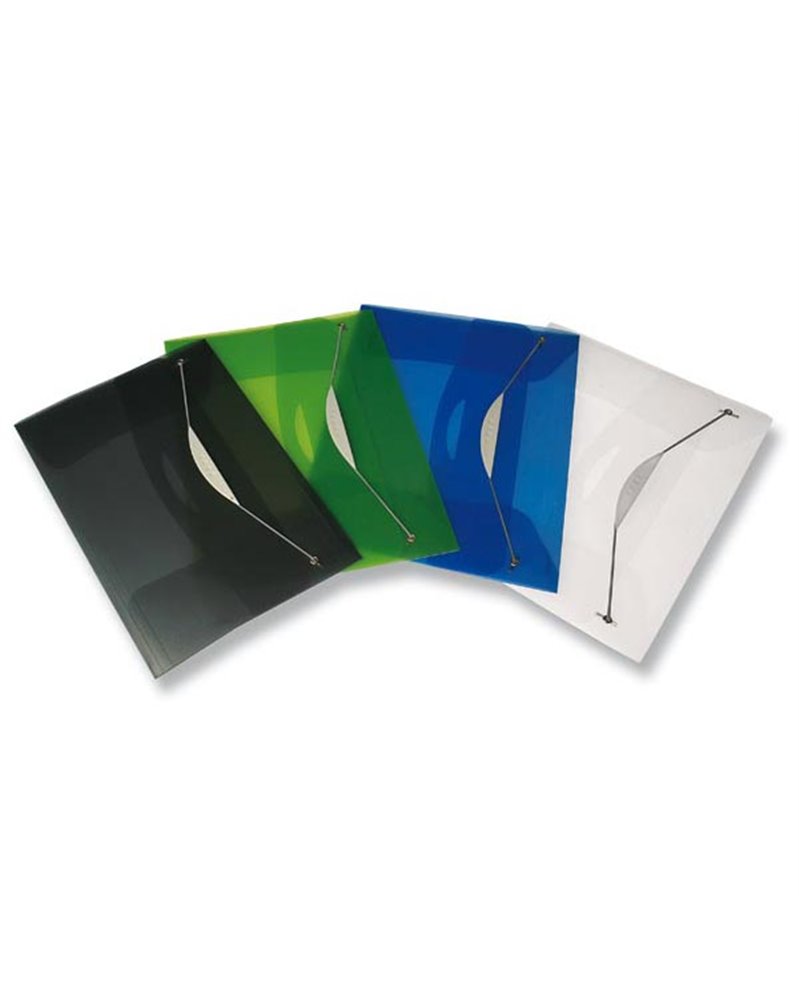 CARTELLINA CON ELASTICO IN PPL TRASP. GRIGIO FELLOWES