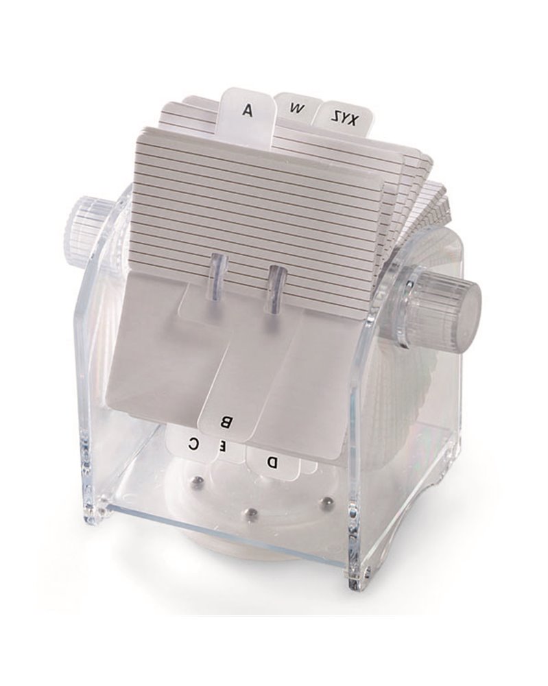 SCHEDARIO ROTANTE IN ABS TRASPARENTE ART.5459