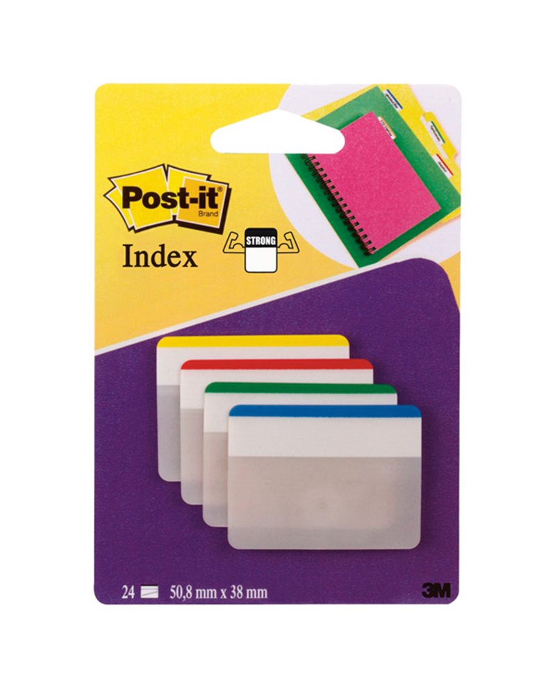 BLISTER 24 Post-itÂ® INDEX STRONG 686F-1 50,8X38MM X ARCHIVIO