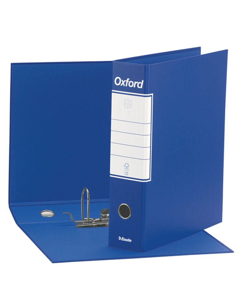 Registratore OXFORD G83 blu dorso 8cm f.to commerciale ESSELTE