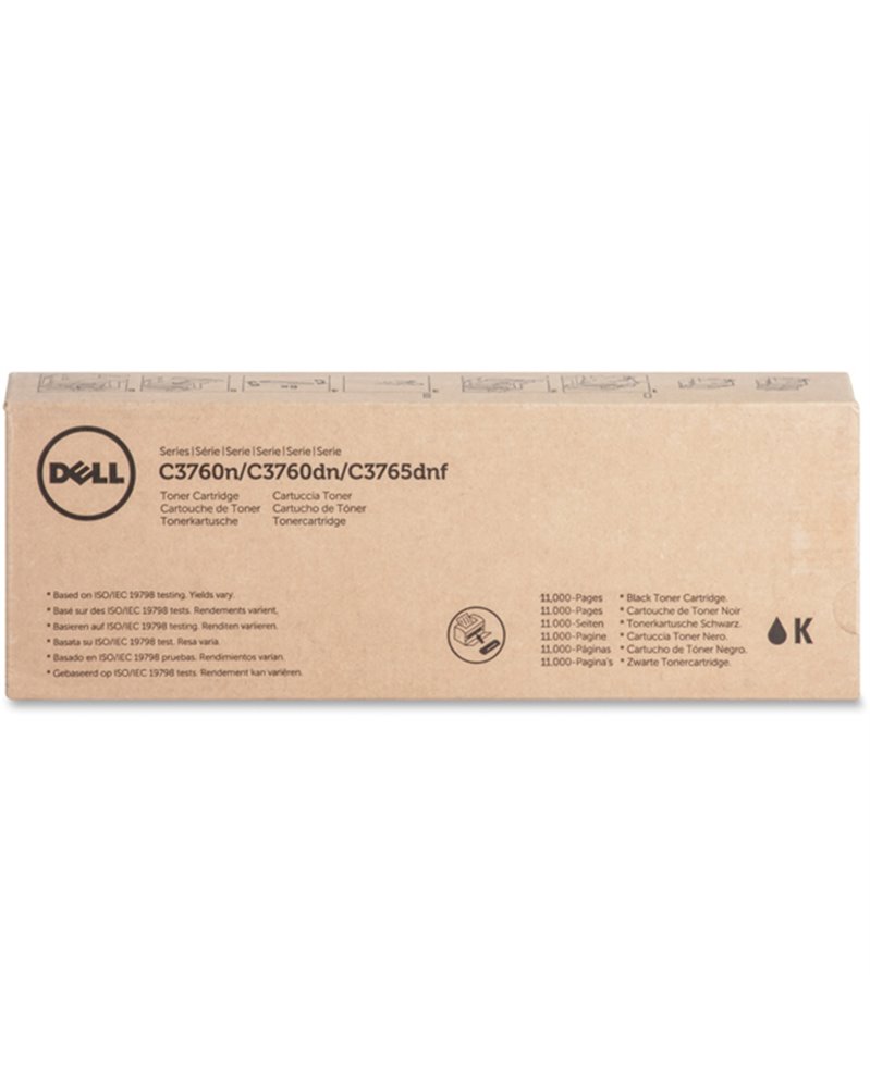 TONER NERO DELL C3760n/3760dn/3765dnf STAND. CAP.