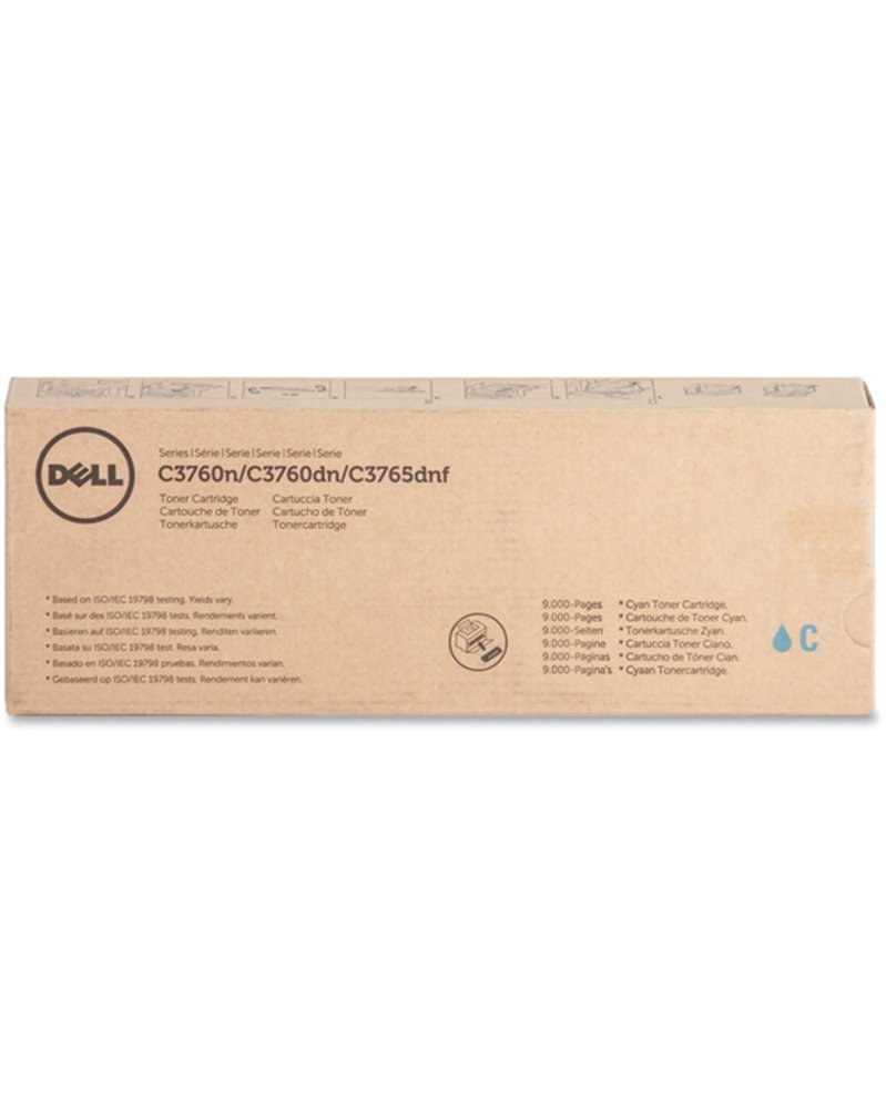 TONER CIANO DELL C3760n/3760dn/3765dnf STAND. CAP.