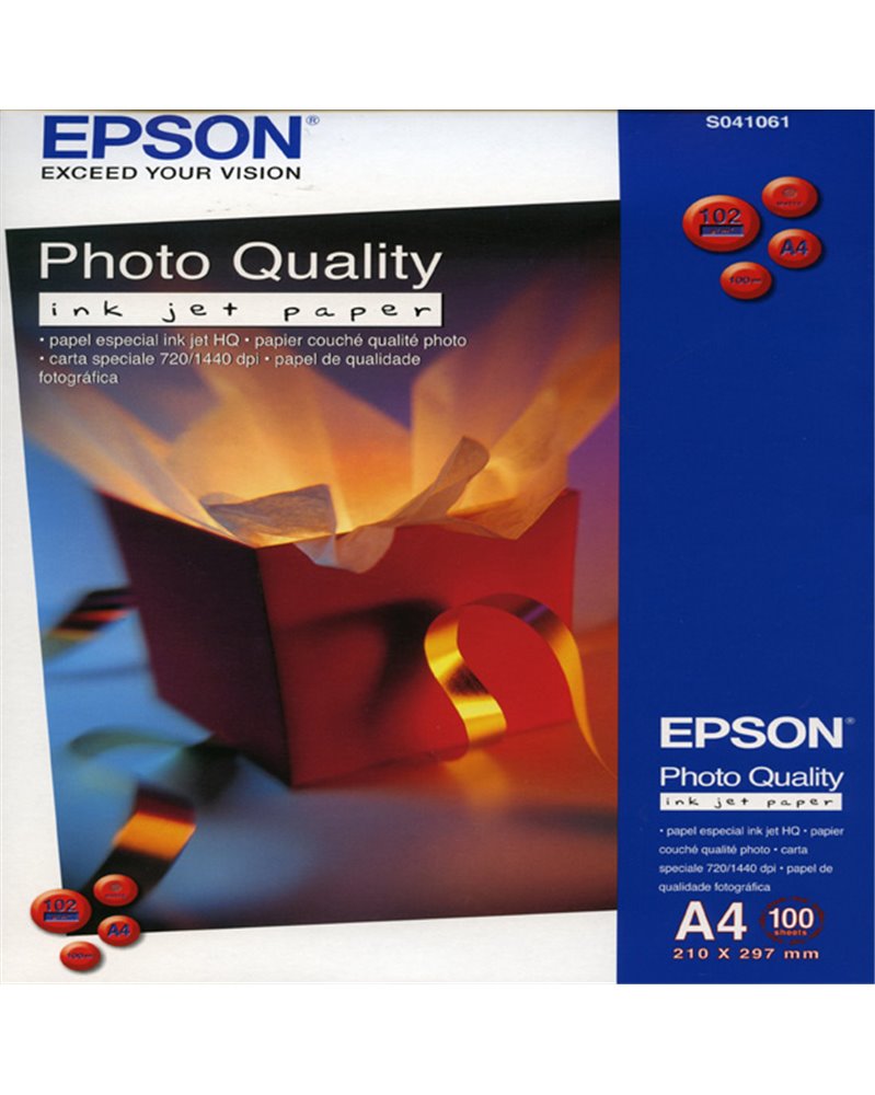 CARTA FOTOGRAFICA OPACA 100fg 102gr 210x297mm A4 720/1440dpi HQ EPSON