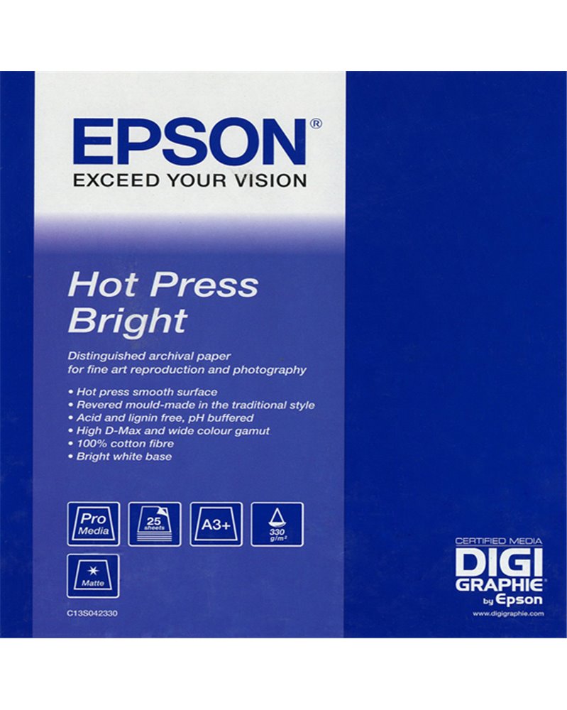 EPSON HOT PRESS BRIGHT PAPER, IN ROTOLI DA 111, 8CM X 15, 2M