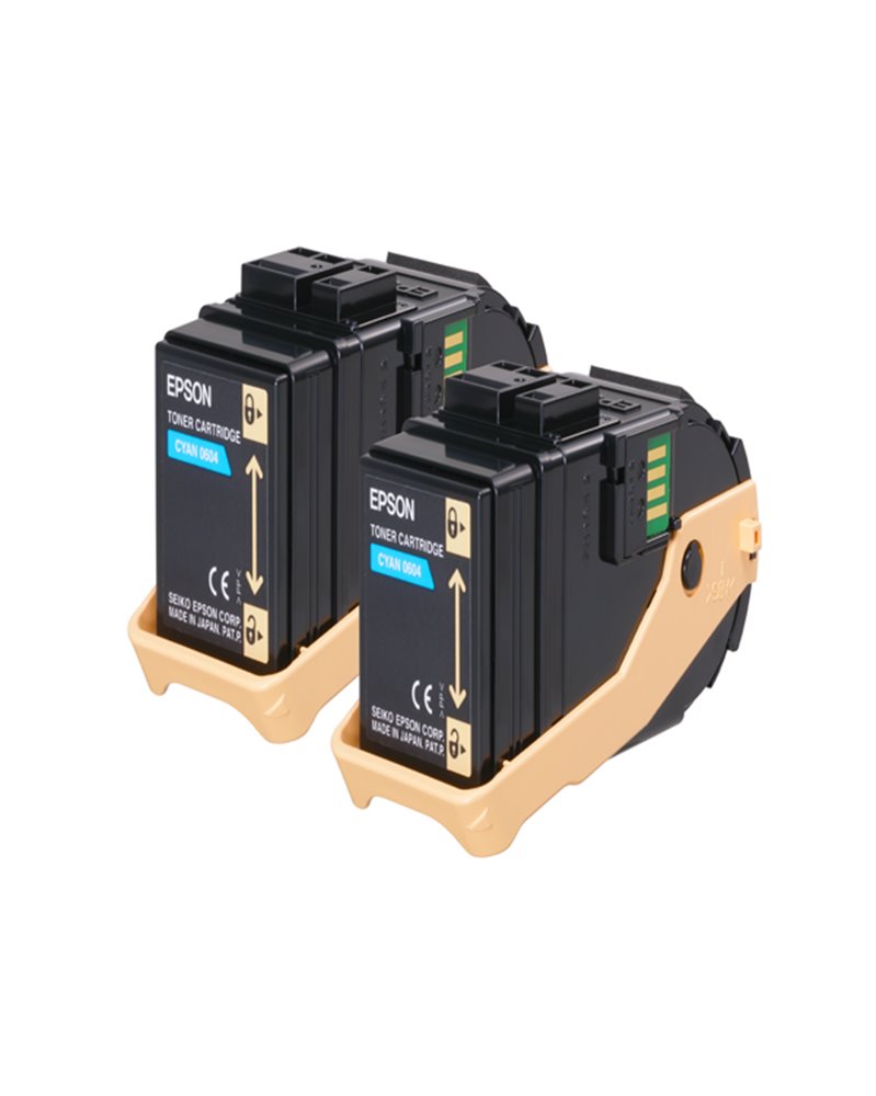 TONER CARTRIDGE ACUBRITE CIANO (S050604), IN CONFEZIONE DOPPIA