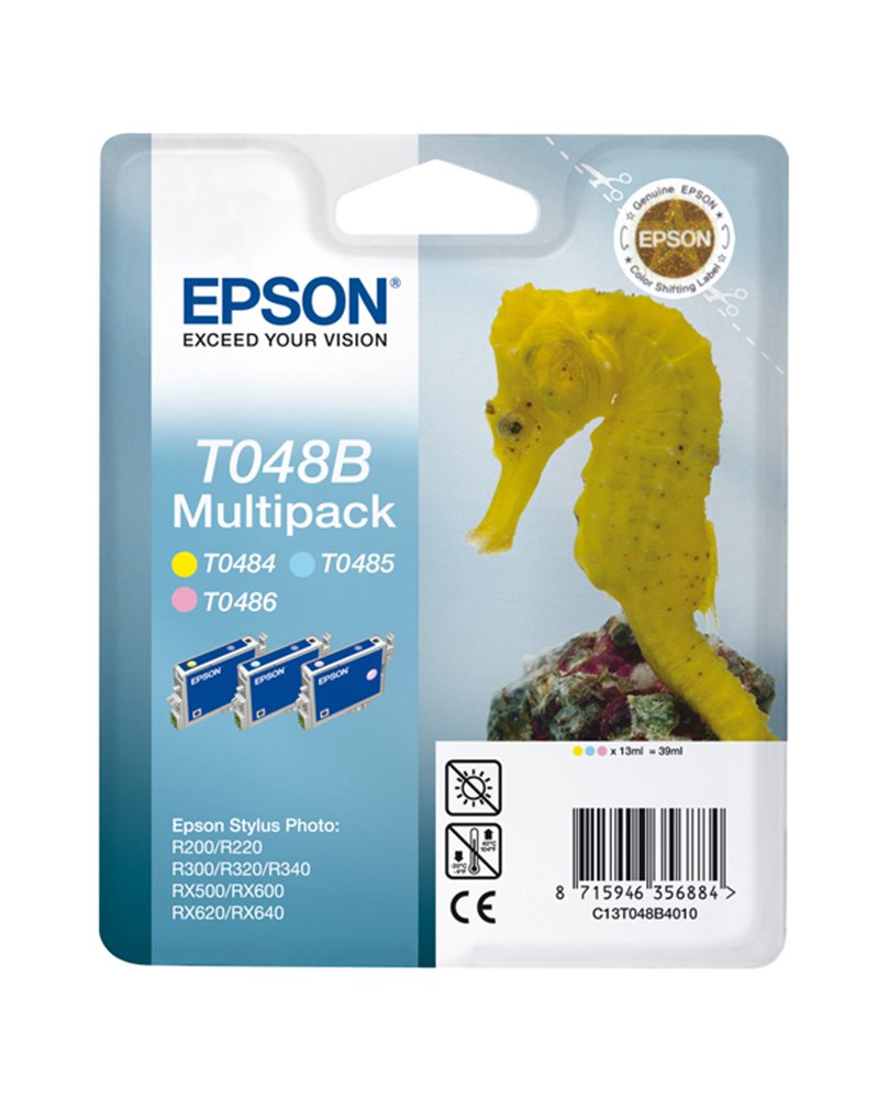 MULTIPACK T048 GIALLO(T048440)+CIANO CHIARO(T048540)+MAGENTA CHIARO RS