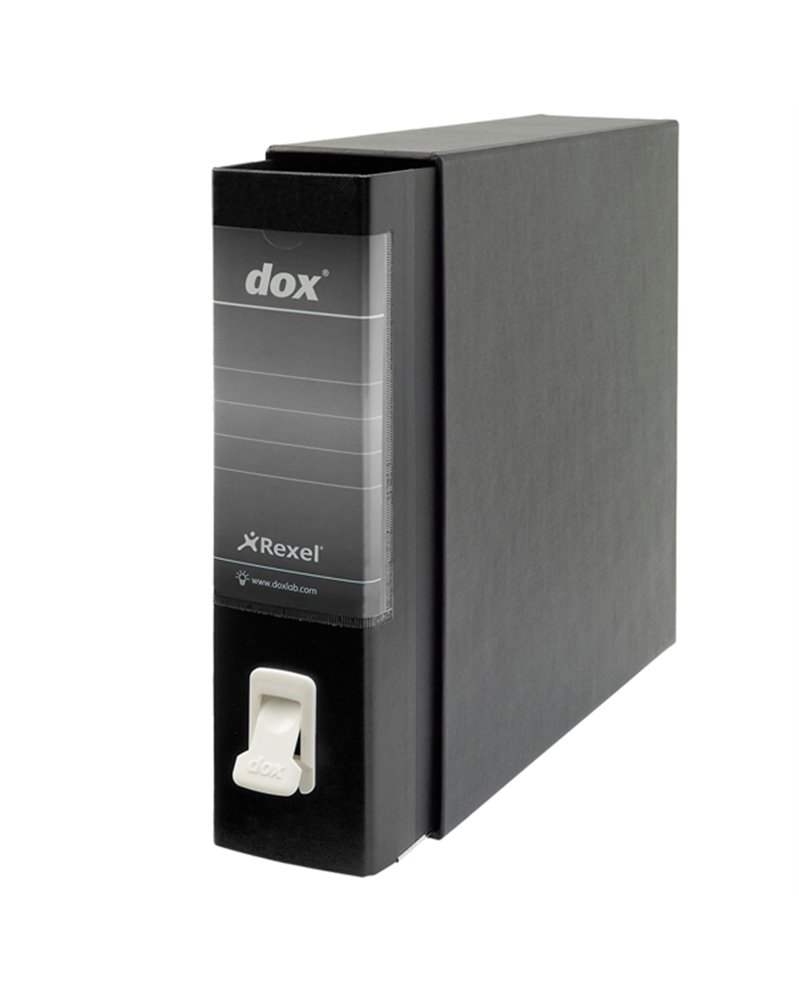 Registratore New Dox 1 nero dorso 8cm f.to commerciale Esselte Registratore New Dox 1 nero dorso 8cm f.to commerciale Esselte
